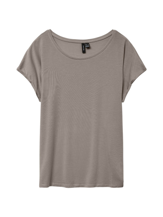 Vero moda t-shirt in viscosa mava plain ss top ga jrs noos