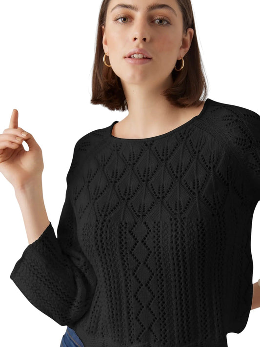 Vero moda maglia vmginger 3/4 boatneck pullover ga noos