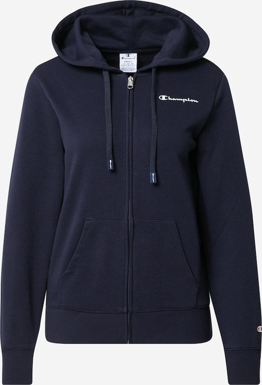 Chiampion felpa zip lunga cappuccio donna ultra light spring terry (gr.260)