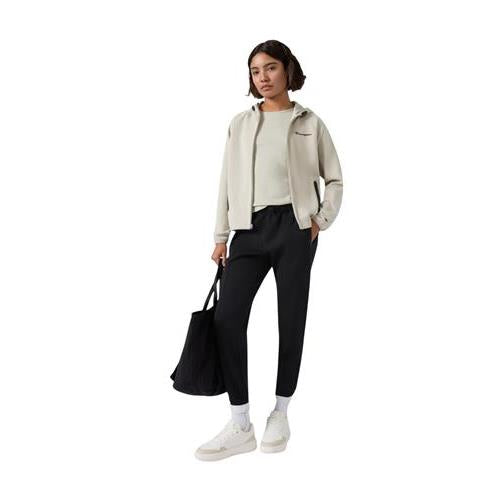 Champion Felpa Donna Con Cappuccio E Zip Intera In Misto Cotone Stretc