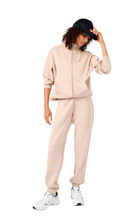 Champion Tuta Full Zip con interno felpato da Donna Khaki