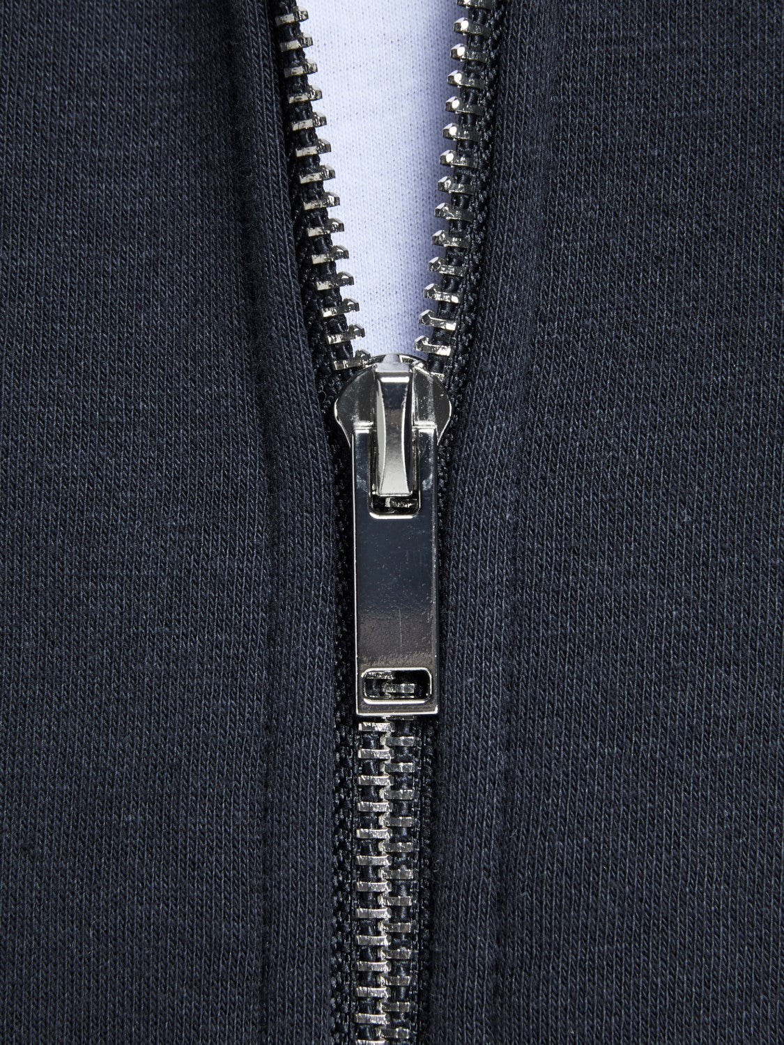 jack&jones felpa zip lunga cappuccio mod soft