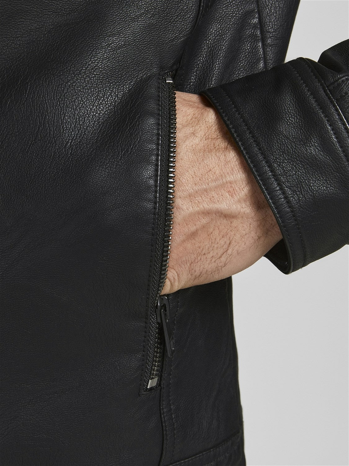 Jack&Jones Giubbino in pelle sintetica jjewarner jacket noos