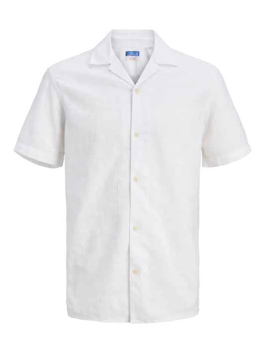 Jack&Jones camicia mezza manica mod. blusummer lin. blen dobby ss shirt