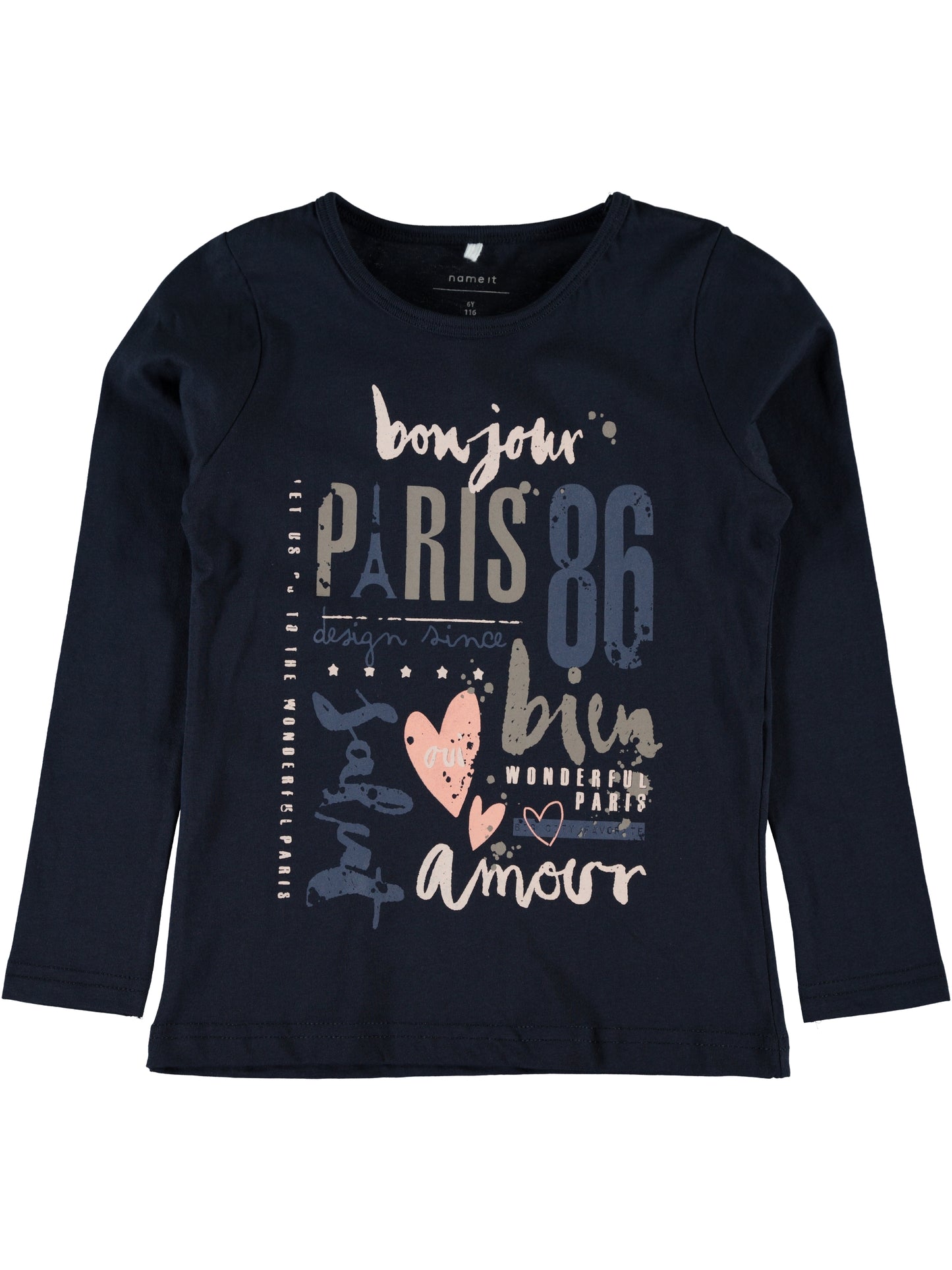 Name it t-shirt giro collo manica lunga bambina mod. Veen