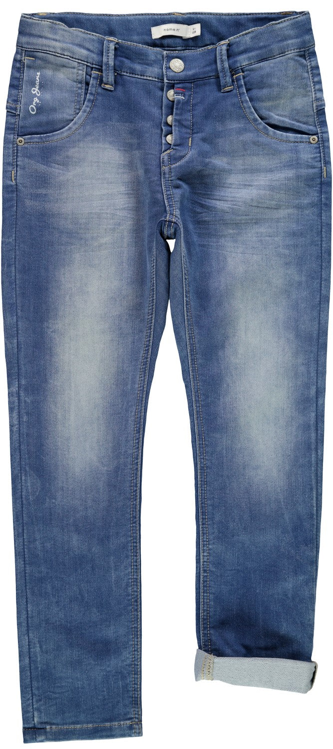 name it jeans bambino con banda laterale