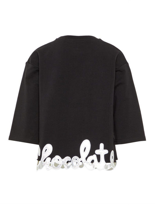 maglia b.na felpa elasticizzata manica 3/4 mod. benja