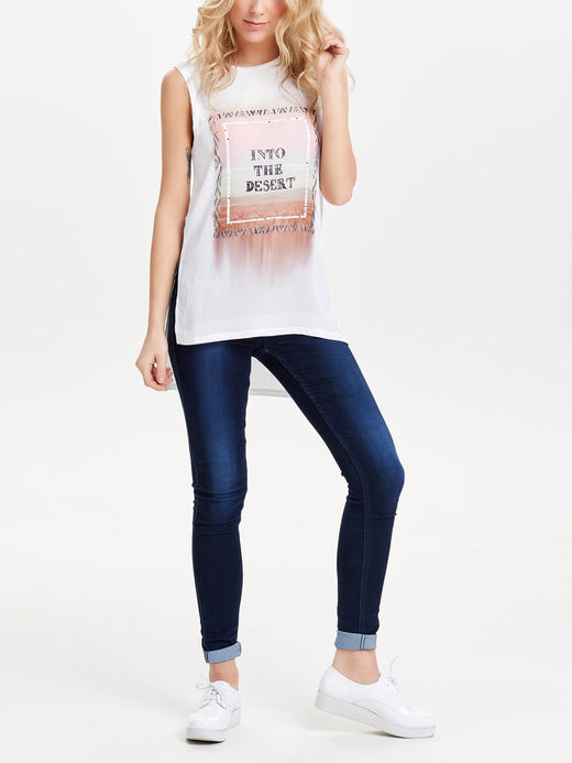 Only t-shirt max senza manica mod. Look
