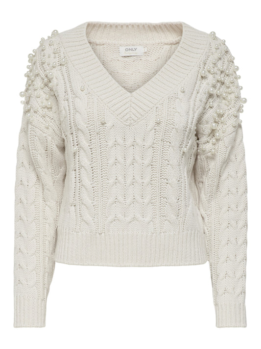 Only maglione donna valenzia pullover con perle