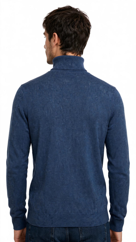 Maglia collo alto in misto chachemire
