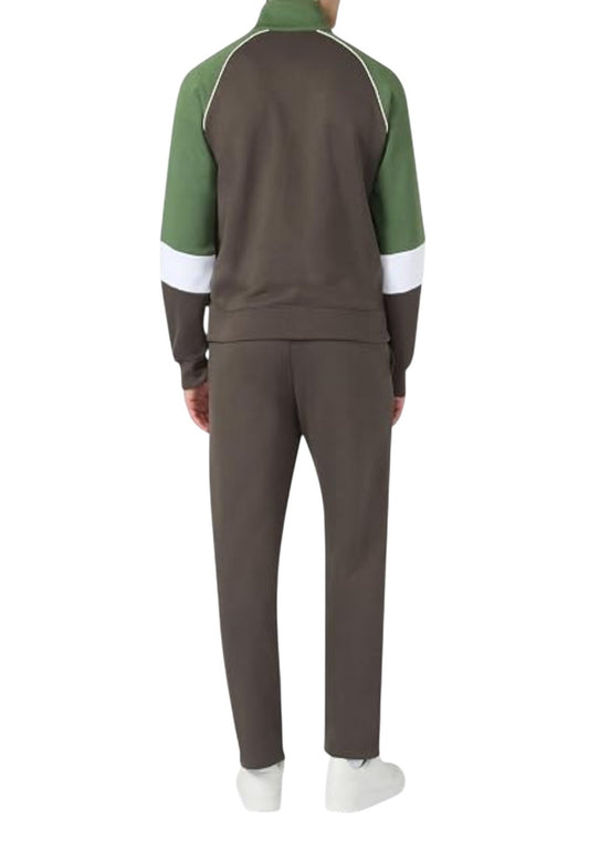 Champion tuta uomo zip,lunga bicolore con pantalone aperto
