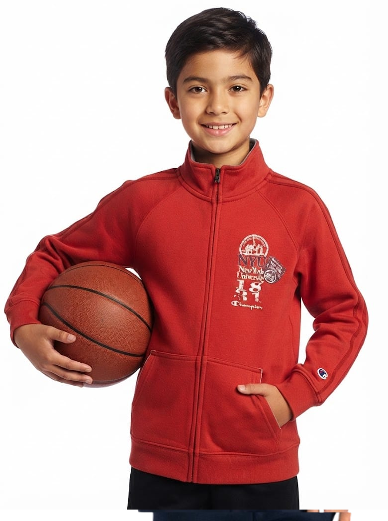 Champion felpa zip,lunga