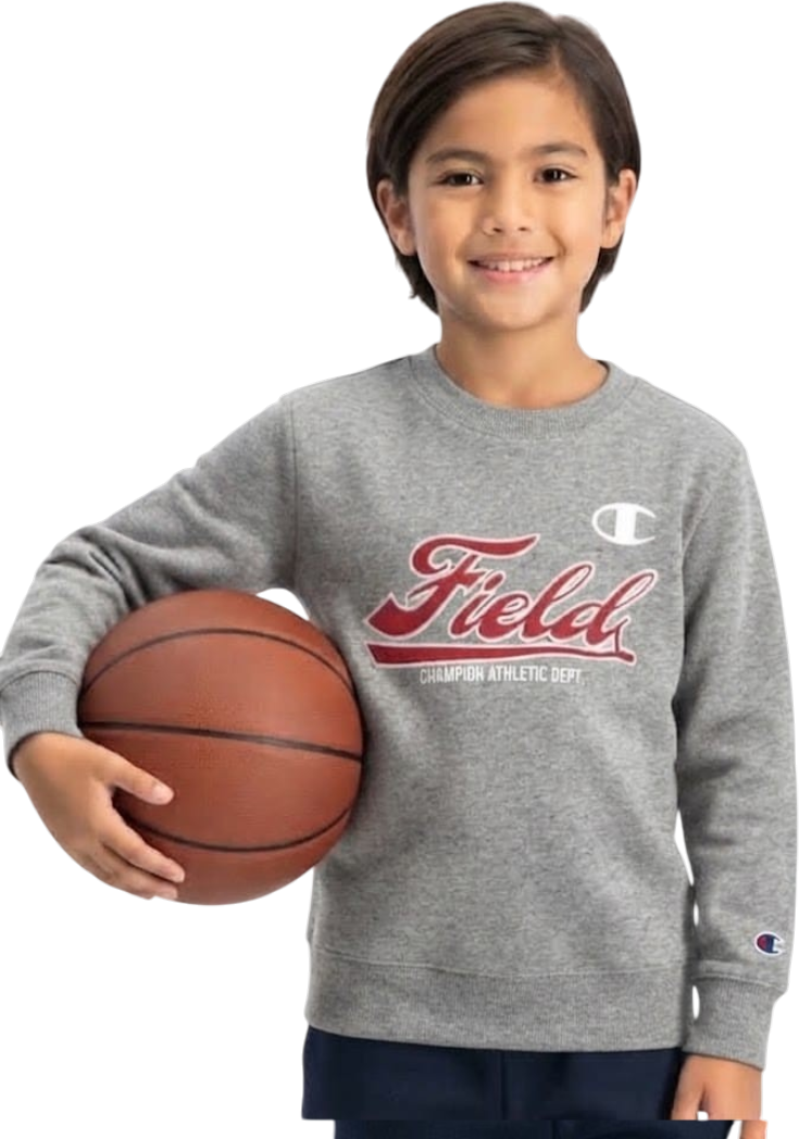 Champion felpa giro collo con scritta