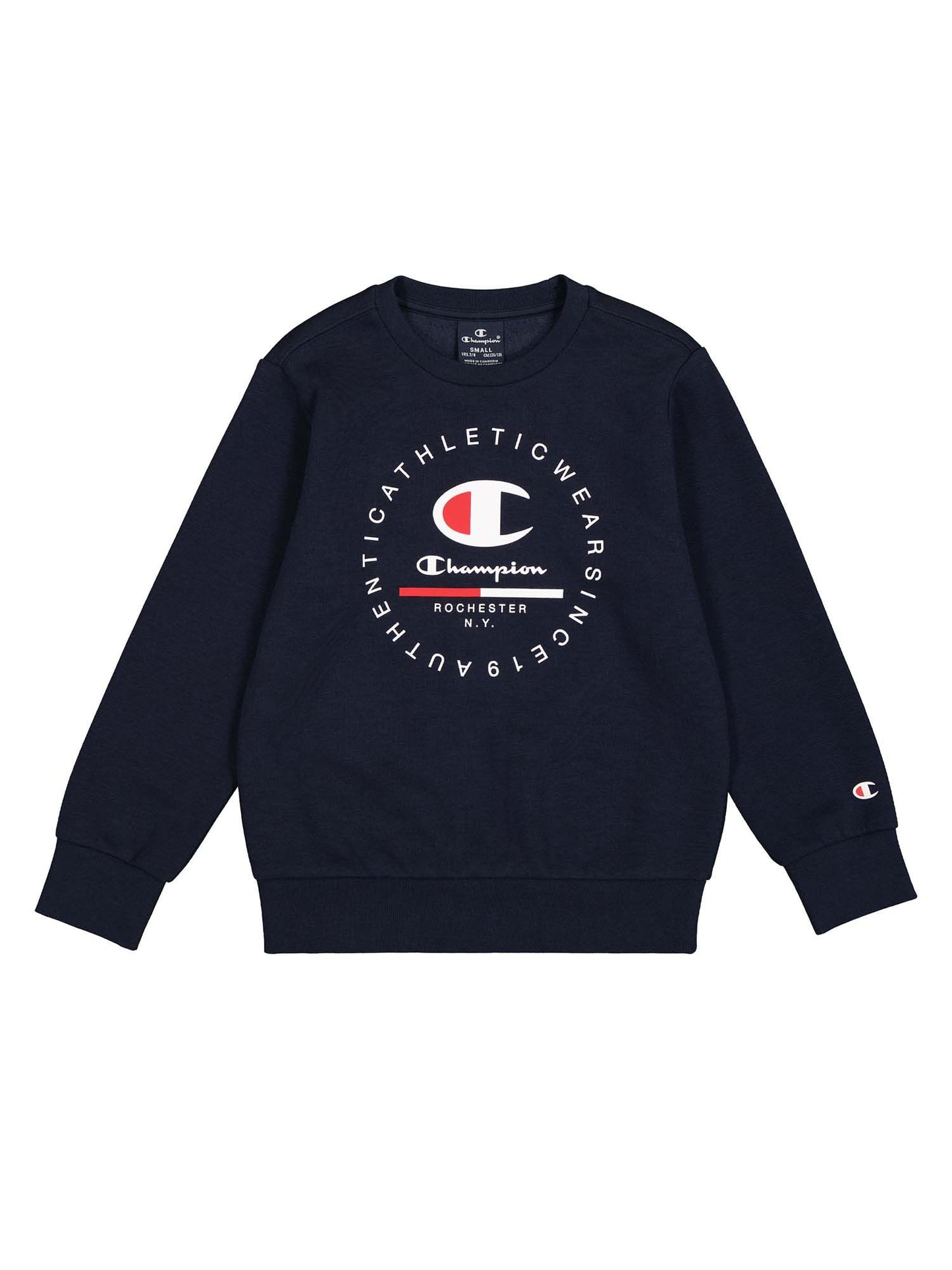 Champion felpa giro collo Jr scritta grande