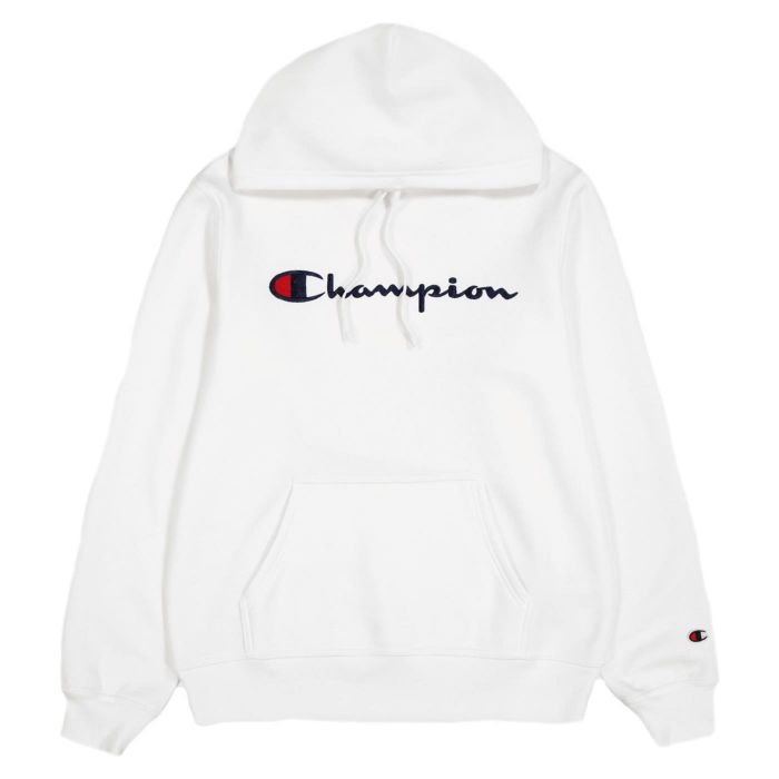 Champion felpa cappuccio Jr scritta grande
