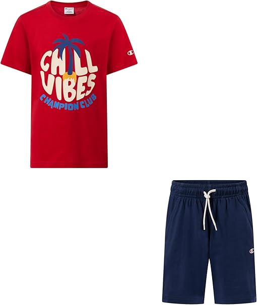 Champion set t.shirt e bermuda in cotone