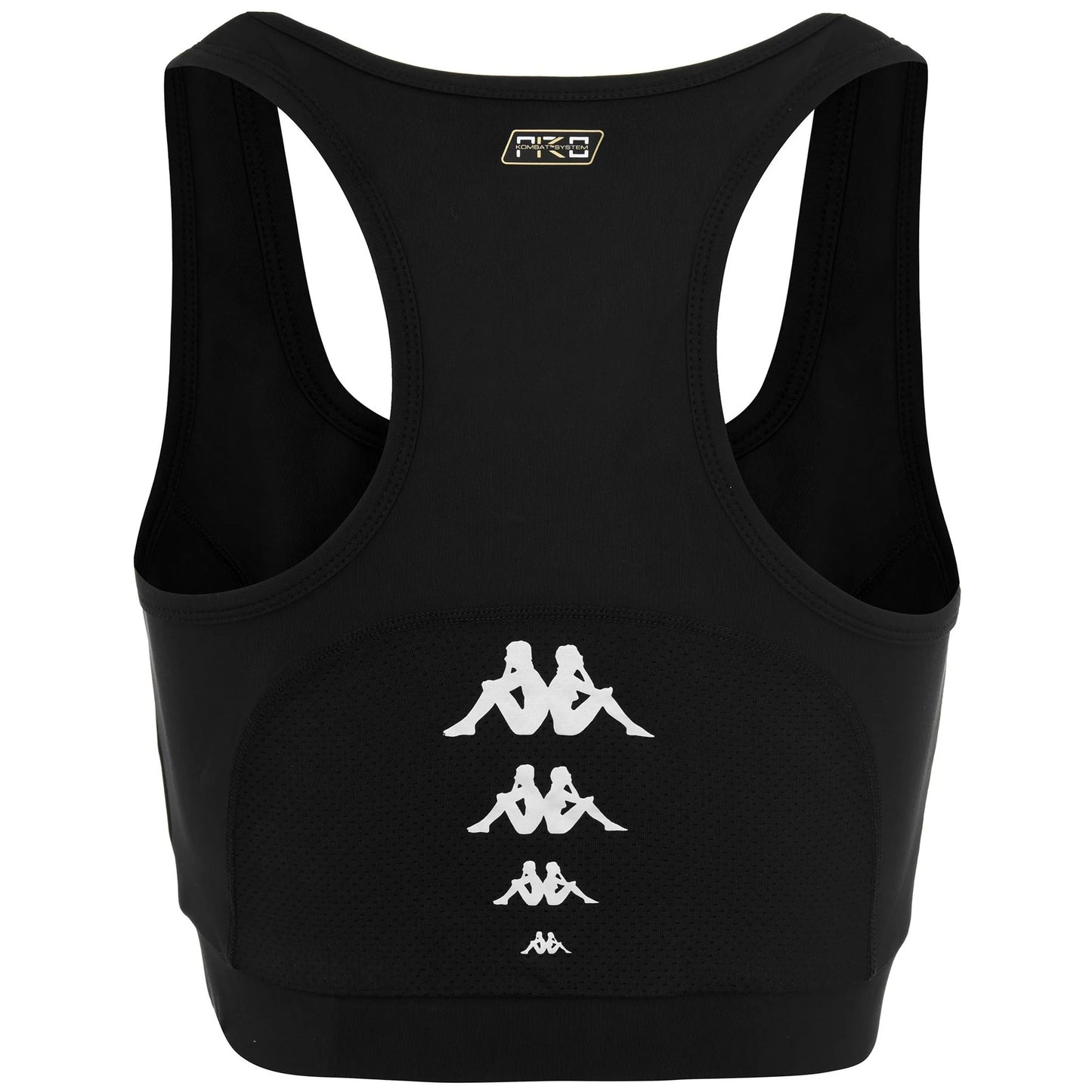 Kappa top donna con inserto in mesh e tasca dietro kombat ende