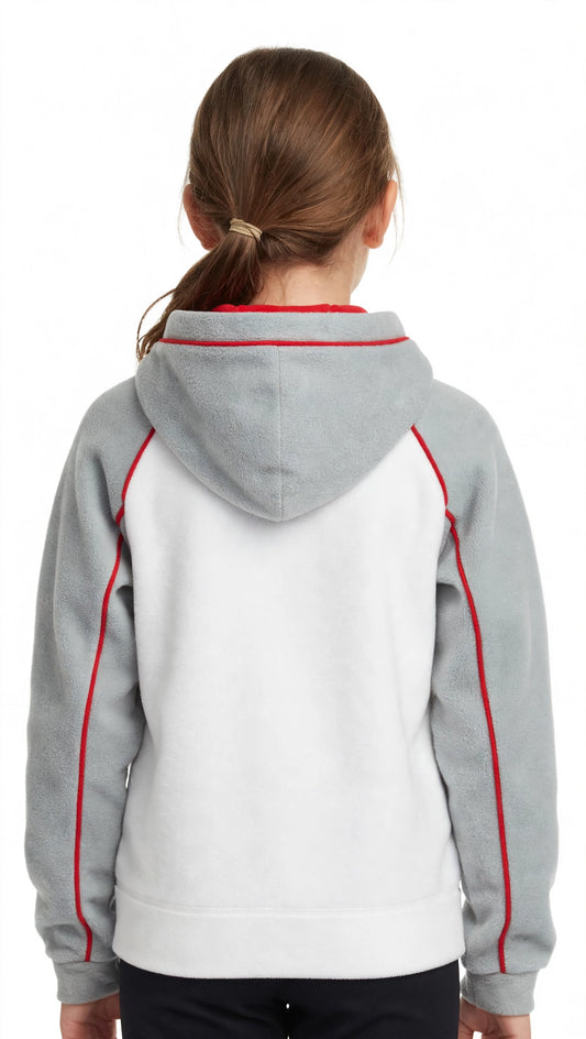 Champion felpa zip lungo cappuccio in pile B.na Z/L Capp