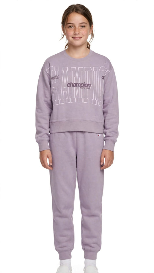 Chamion tuta giro collo pantalone con polsino