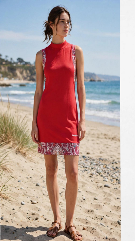 Desigual abito giro manica morbido
