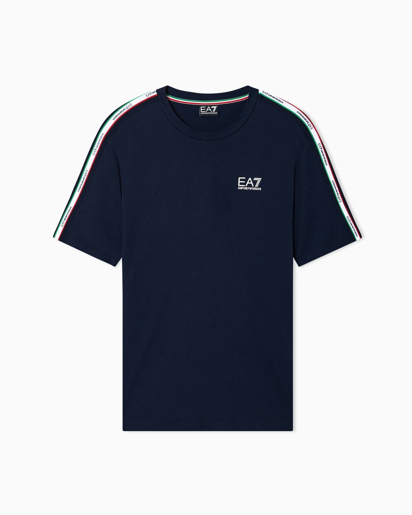 EA7 t-shirt vestibilità slim in morbito jiersy di cotone mod. Italian Spirit
