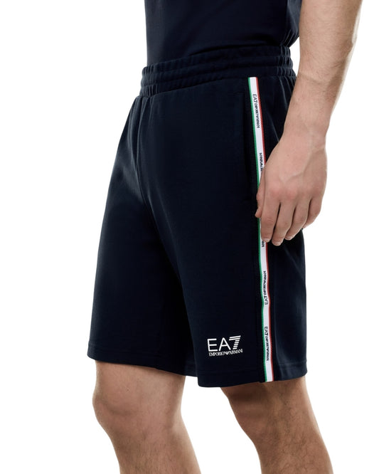 EA7 Bermuda con elastico in vita coulisse realizzati in misto cotone
