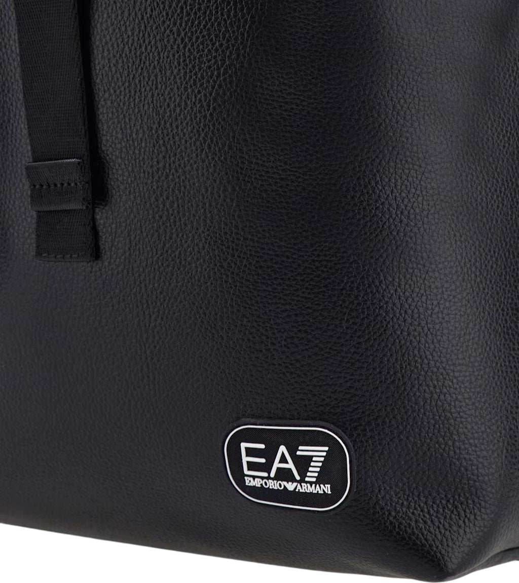 EA7 Zaino con finitura martellata e chiusura a fibbia
