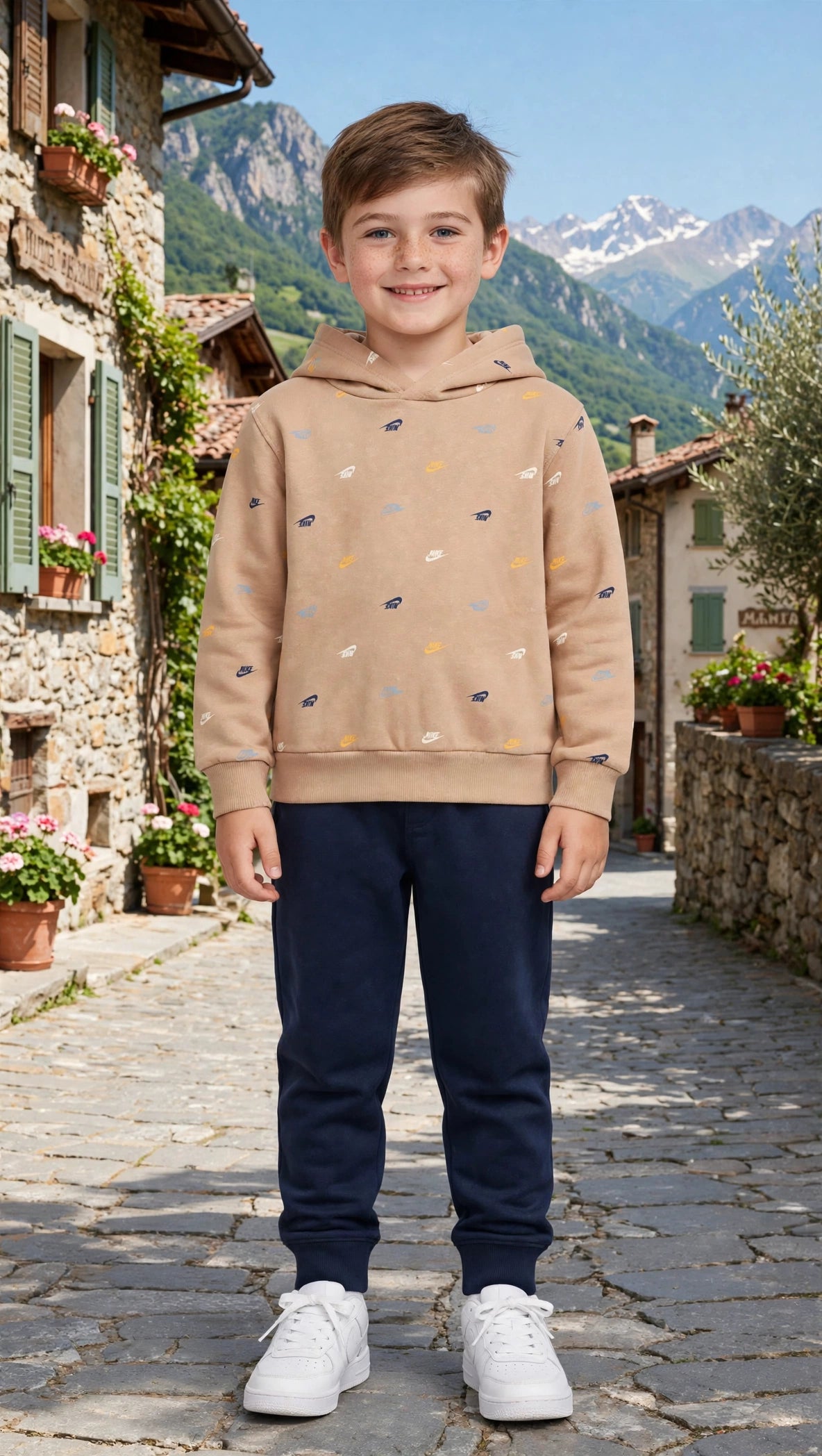 Nike tuta cappuccio in felpa 3/7 anni