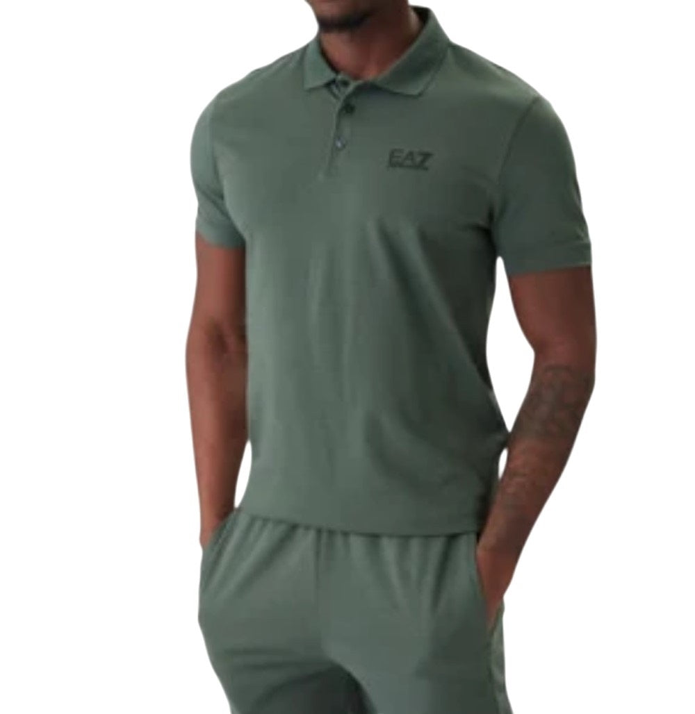 EA7 polo mezza manica in piquet