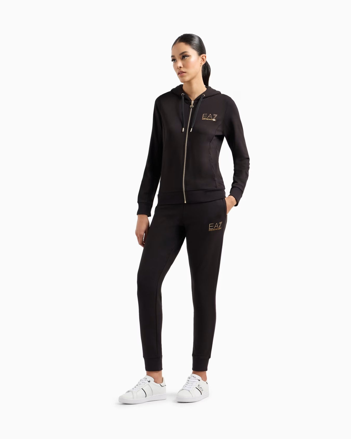 EA7 Tuta Evolution in jersey di misto viscosa stretch