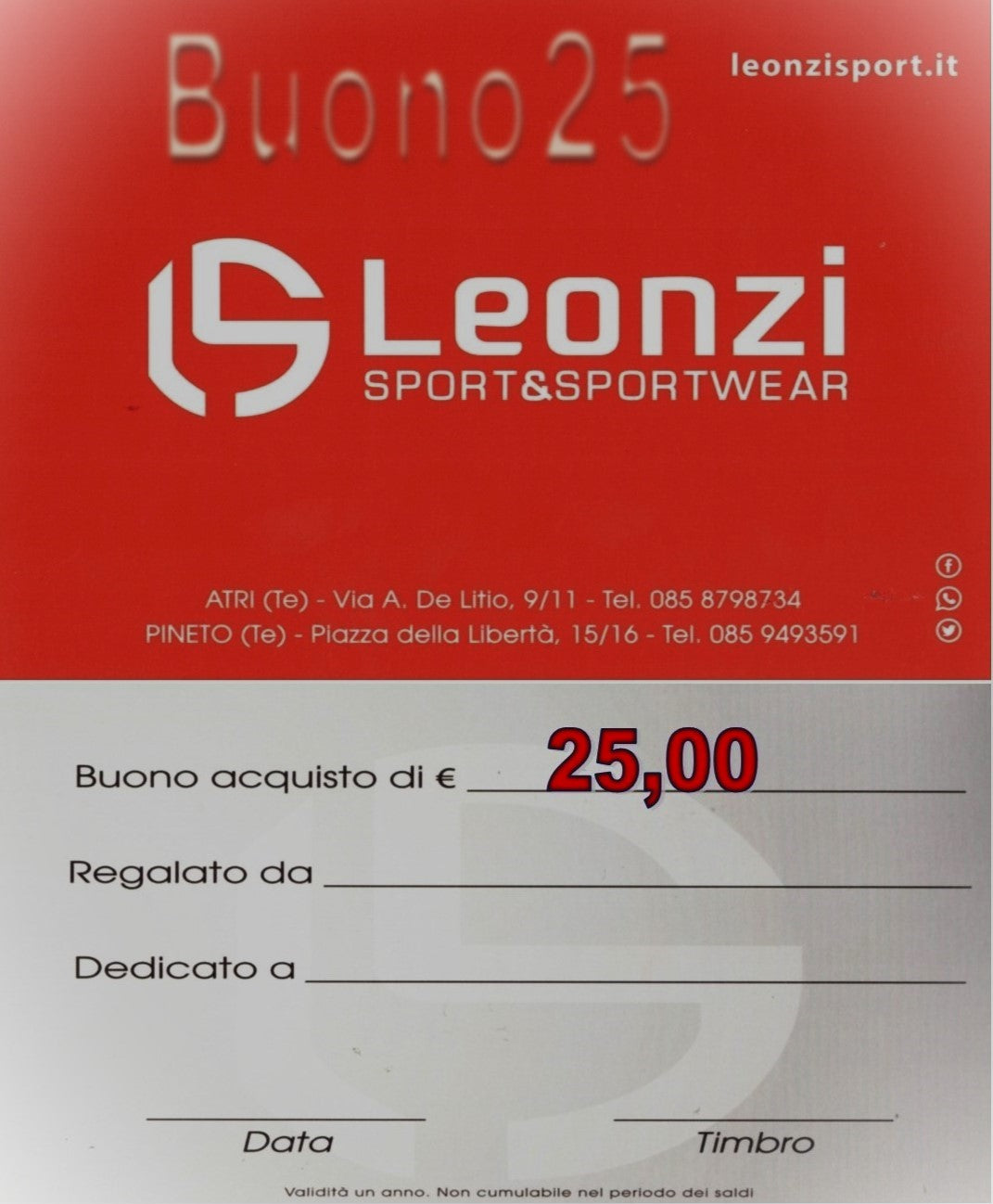 Regala un BUONO25