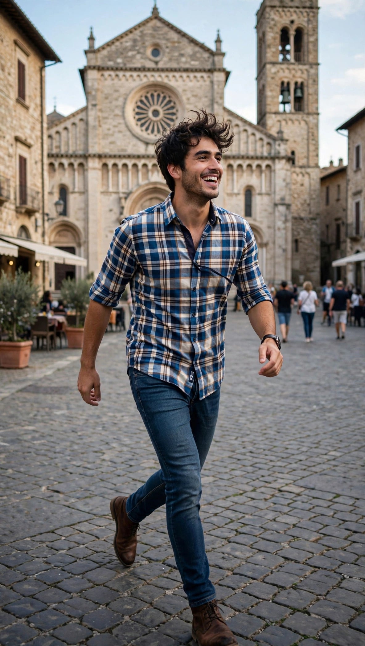 Yes-Zee camicia tipo fllanella da uomo