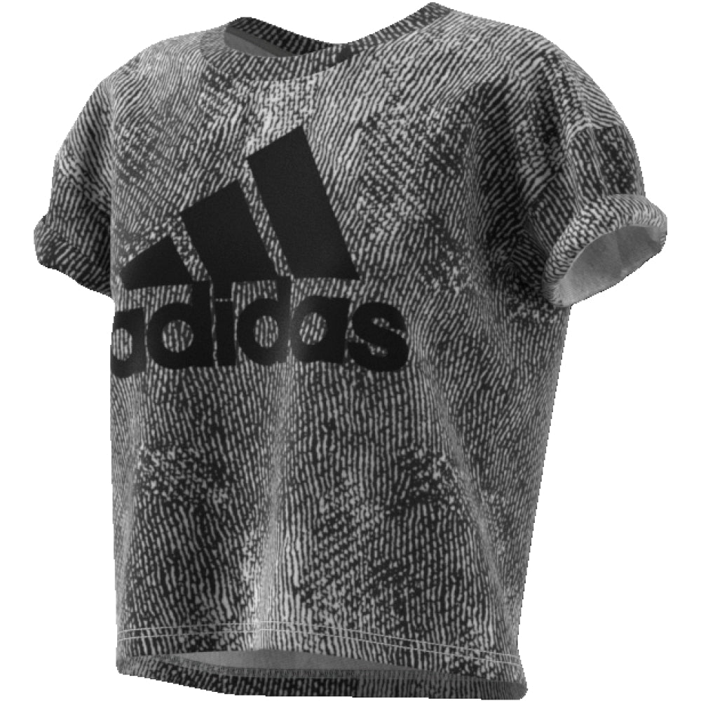 adidas t-shirt giro collo con logo mos. ess