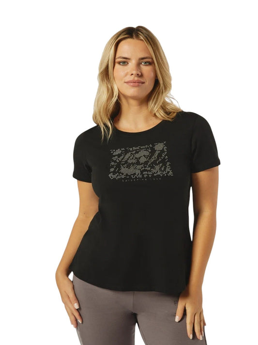 Freddy T-shirt donna comfort fit con grafica composta da strass