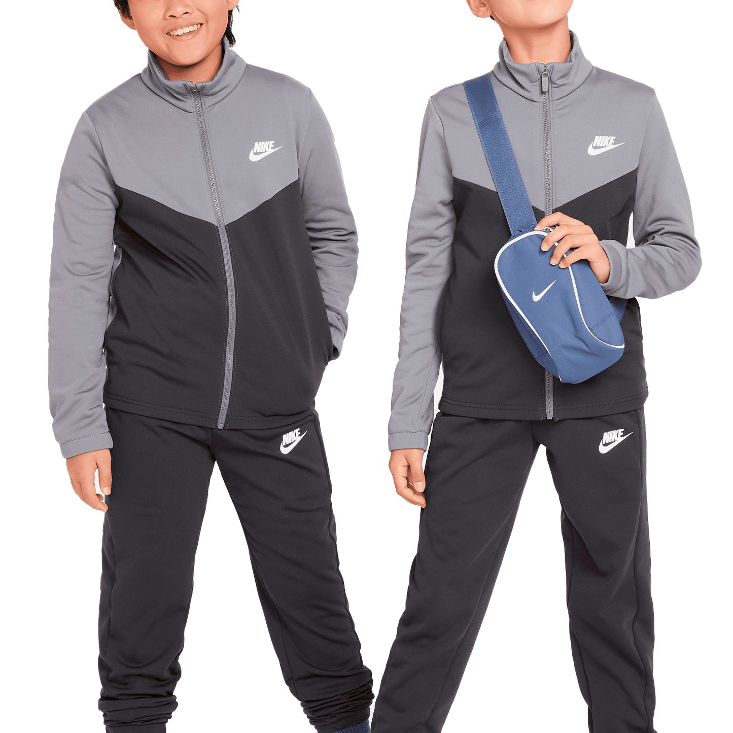 Nike tuta zip lunga tracksuit poly fz hbr