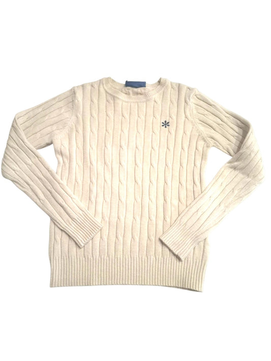 Fresh Flawer maglia in lana giro collo con treccia