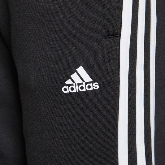 Adidas pantalone felpa 3 str g 3s fl c pt black/white