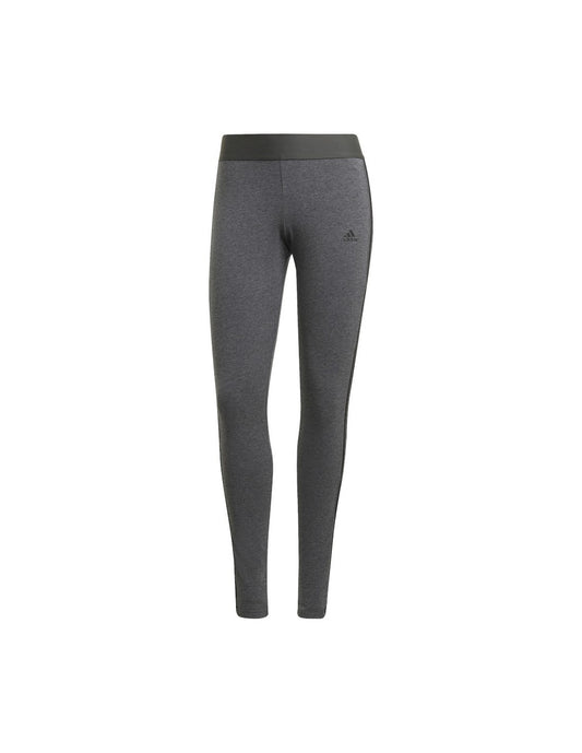 Adidas legging donna w 3v gamba grigioh/nero