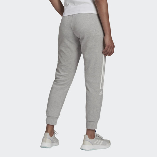 Adidas pantalone felpa con polsino w tc pt mgreyh