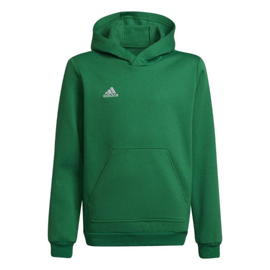 Adidas felpa cappuccio JR ent22 hoody y teagrn/white