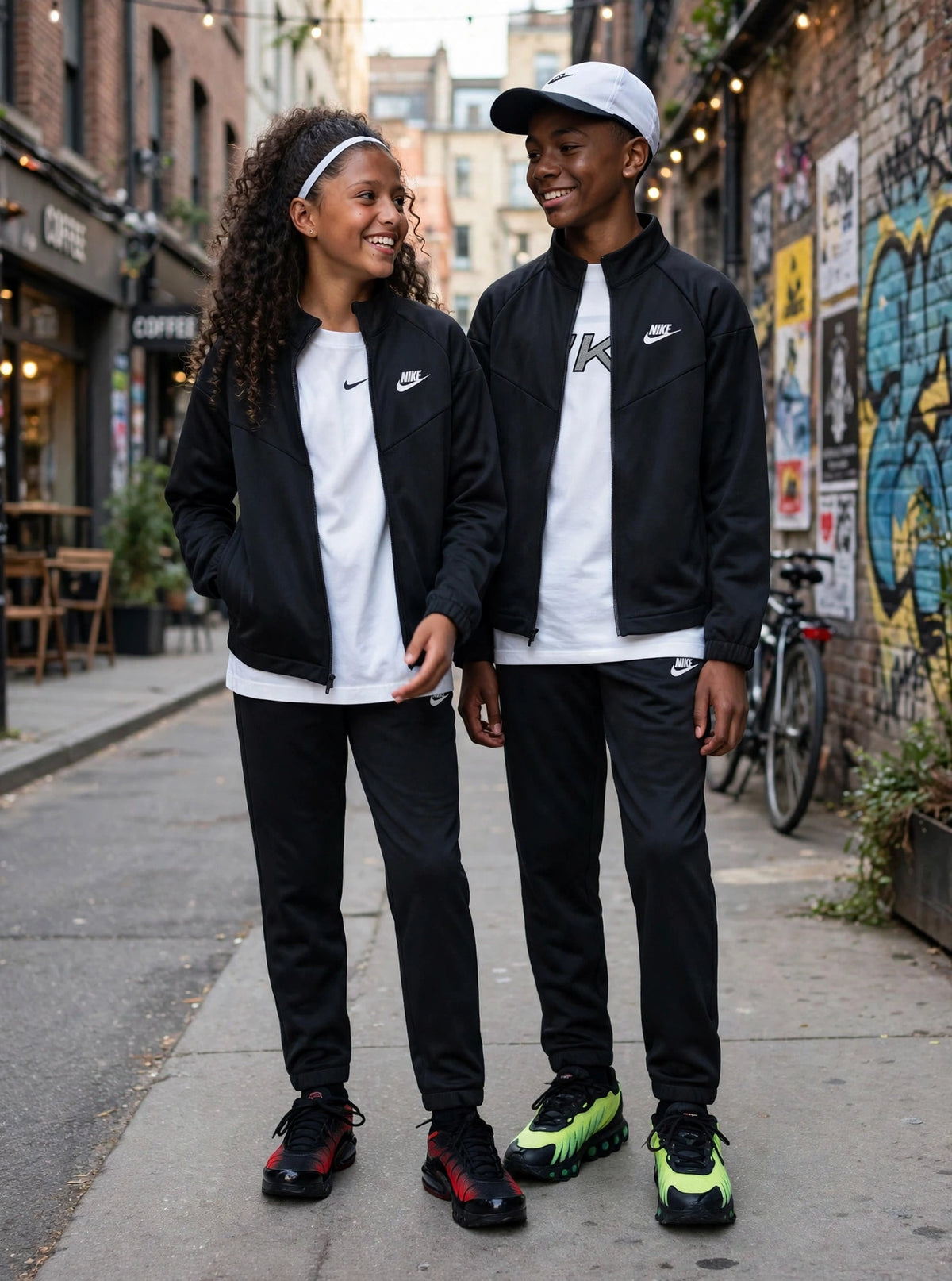 Nike tuta zip in poliestere