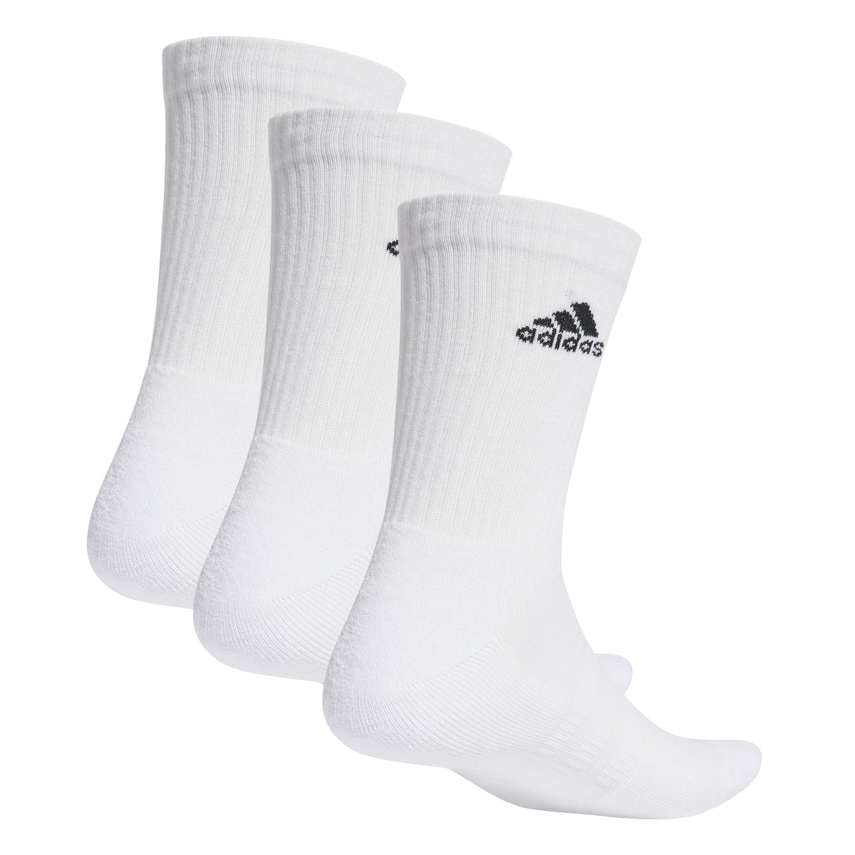 Adidas 3 paia calze medie c spw crw 3p white/black