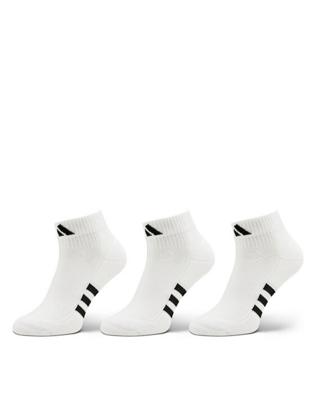 Adidas calze medie prf cush mid 3p white/white/