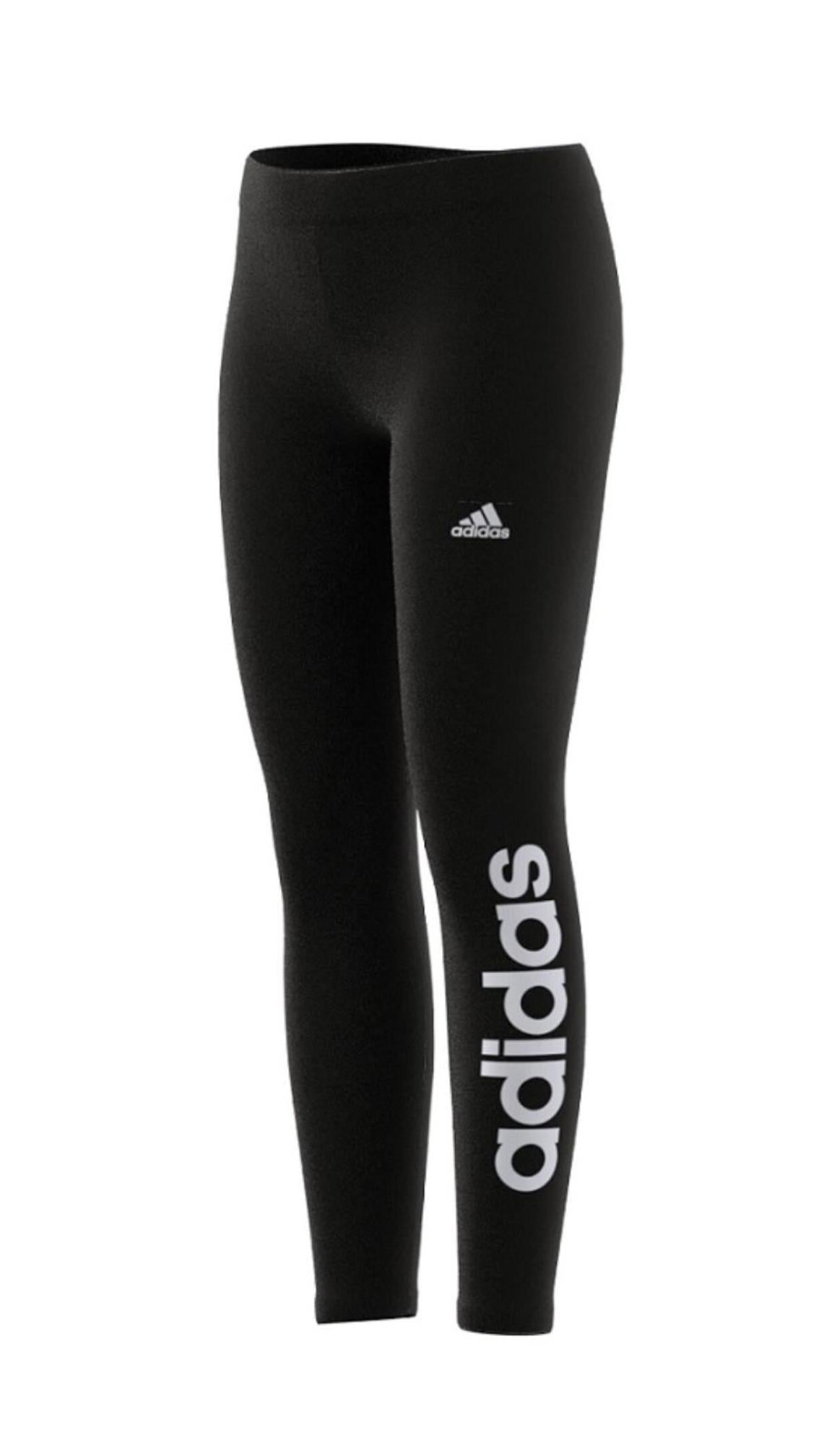 Adidas legging girl g lin tig nero/bianco