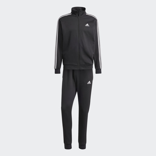 ADIDAS tuta zip lunga felpata m 3s fl tt ts black