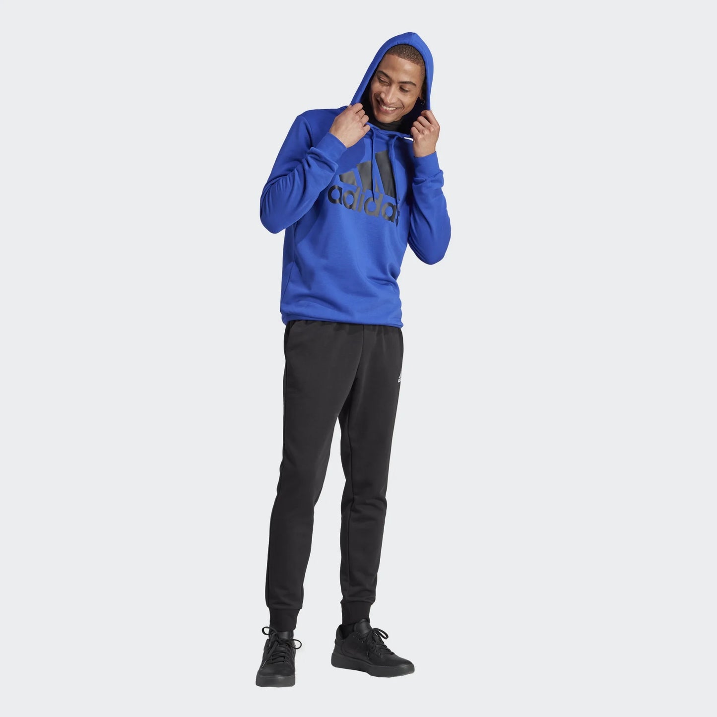 Adidat tuta cappuccio m bl ft hd ts selubl/black