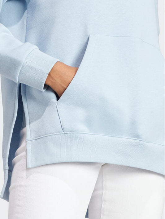 Adidas felpa cappuccio W over all szn g hd wonblu