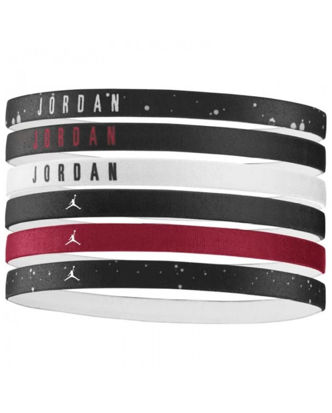 Nike fasciette jordan headbands 6 pk bk/bk/wh