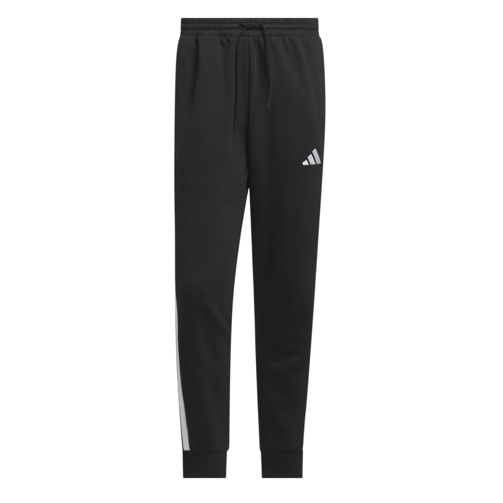 Adidas pantalone felpa uomo con polsino m 3s fl tc pt nero/bianco