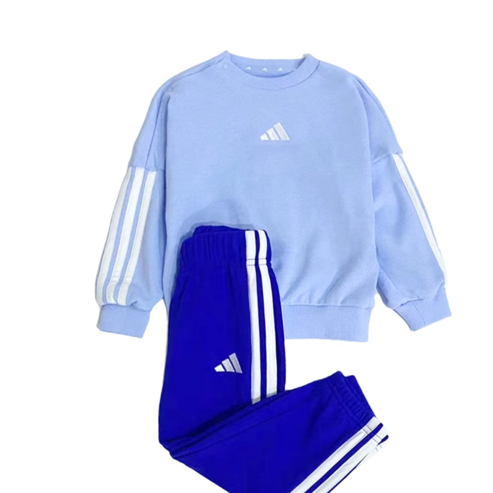 Adidas tuta giro collo 3s ft jog 240 globlu/wh